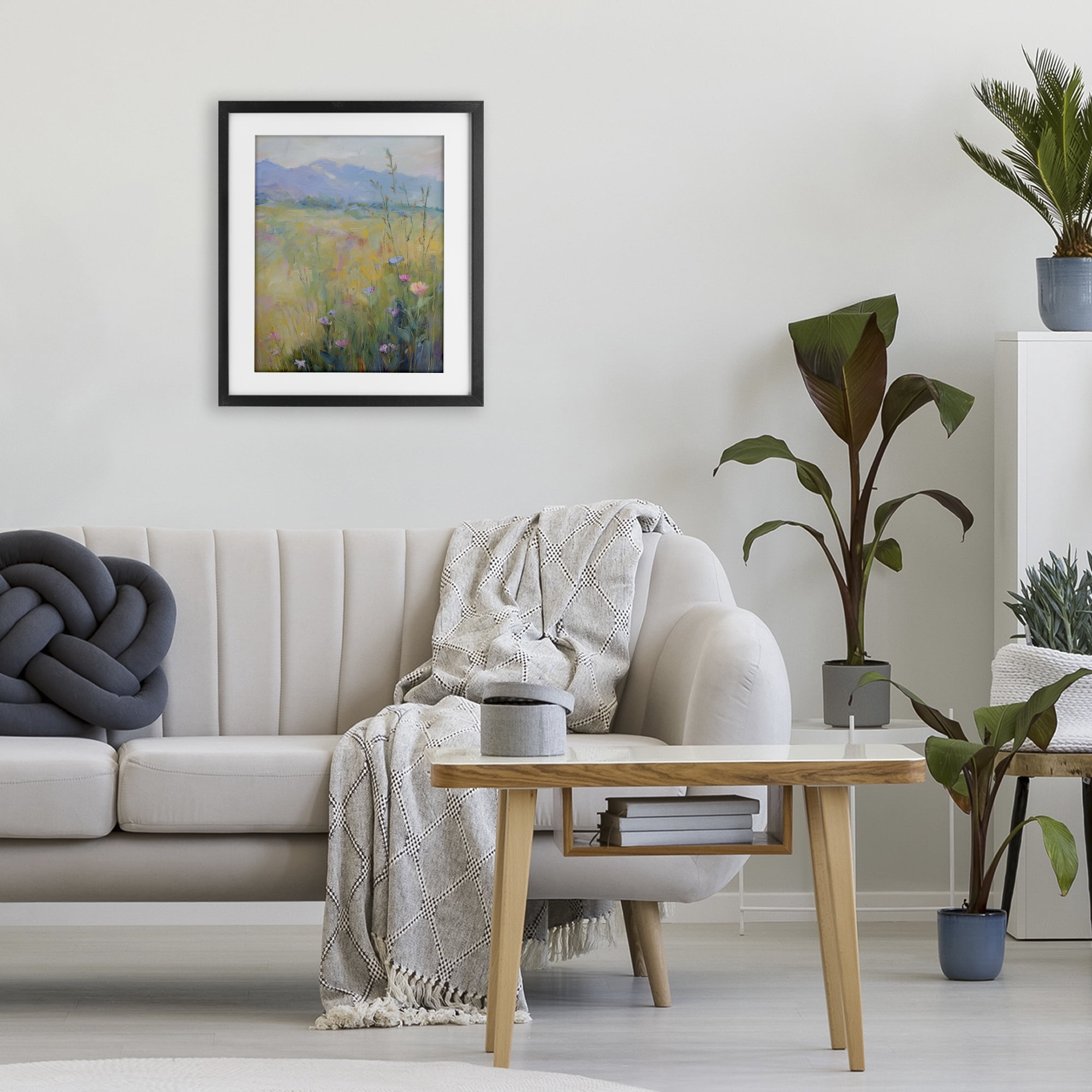 Stupell Industries Peaceful Meadow's Embrace Black Framed Print Under Glass, design by Svetlana Aleynikova