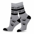 thumbnail image 4 of Fun Novelty Cat Design Cotton Crew Socks for Women 9-11 3-Pairs, 4 of 5