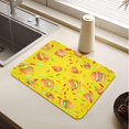 thumbnail image 5 of Dish Drying Mat, Hamburger Roast Beef 19.5x12inch Absorbent Coffee Mat,Non-slip Rubber Backed,Easy Clean,Hide Stain Kitchen Pad for Kitchen Counter,Coffee Bar,Sink, 5 of 6
