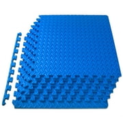 ProsourceFit Puzzle Exercise Mat, 1/2" Thick EVA Foam Interlocking Tiles
