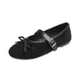 thumbnail image 2 of Miluxas Flats for Women Closed Round Toe Ballet Flats Mary Jane Shoes Women with Elastic Strap Cute Bowknot Comfortable Dress Shoes for Daily Work Casual Wear Black 6.5(38), 2 of 9