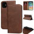 thumbnail image 1 of Phone Case Cover Compatible with Apple iPhone 14 Pro, Quality PU Leather Flip Cover with [Card Slots] [Horizontal Viewing Stand] [Durable Frame] for 6.1 Inch 2022 Release,Brown, 1 of 6