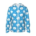 thumbnail image 1 of Fotbe Cute Polar Bear Chaqueta con Protección Solar UPF 50+ para Hombre y Mujer, Camisa con Capucha y Bolsillos-Medium, 1 of 7
