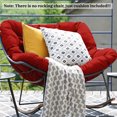 thumbnail image 6 of Outdoor Rocking Chair Cushions 6.3" Thick, Waterproof Papasan Chair Cushion, Fade-Resistant Patio Egg Lounge Chair Cushions for Indoor Outdoor Garden, Porch, Balcony, 6 of 7