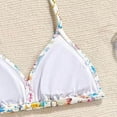 thumbnail image 4 of Staki Ruffle Butts Girls Swimsuits Girls Two Piece Bikini Swimsuits Bathing Suit for Kids Summer Beach Swimwear Set 3-9Y 10-12Y(White,11-12 Years), 4 of 6