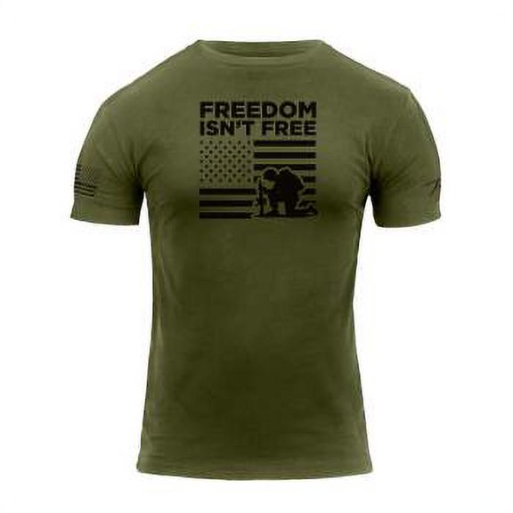 Rothco "Freedom Isn't Free" T-Shirt,Olive Drab,S