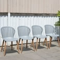 thumbnail image 3 of Amazonia Norwich 5-Piece 100% FSC Teak Wood Rectangular Patio Dining Set, 3 of 10