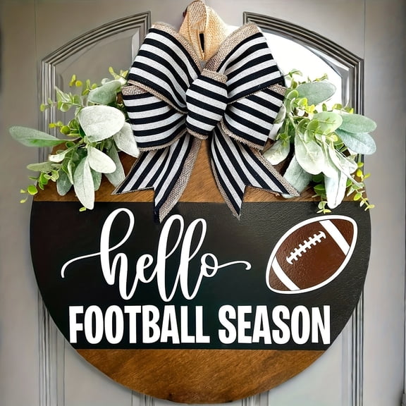 Football Themed Door Hangings Football Wreath Football Season Decoration Suitable For Door And Wall Festival Decoration