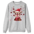 thumbnail image 4 of RXMEKW Chandail de Noël à Capuche pour Femmes Manches Longues Col Rond Haut Imprimé Ensemble Familial Assorti pour Photos de Vacances, 4 of 7