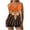 Orange, variant on Wyobmus Women's Tankini Bathing Suits Two Piece Plus Size Swim Dress High Waist Printing Padded Swimsuits With Boyshorts J-Yellow