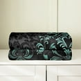 thumbnail image 4 of Manfei Teal Baroque Damask Throw Blanket for Couch 40x50, Hippie Flower Floral Plush Blanket, Vintage Victorian Flannel Throw, Breathable Bedroom Decorative, 4 of 7
