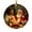 A, variant on Christmas Santa Claus Holiday Circular Sign | Festive Christmas Door Wall Decor | Durable Outdoor Indoor Hanging Decoration with Pre-Installed Hooks | Perfect Holiday Gift Idea