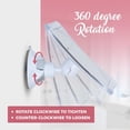 thumbnail image 6 of 10X Magnifying Makeup Mirror with Suction Cup - Suitable for Cosmetic, Vanity, Bathroom, and Travel Use - Designed for Precise Makeup Application and Skin Care - 6.3" x 6.3" (Square), 6 of 8