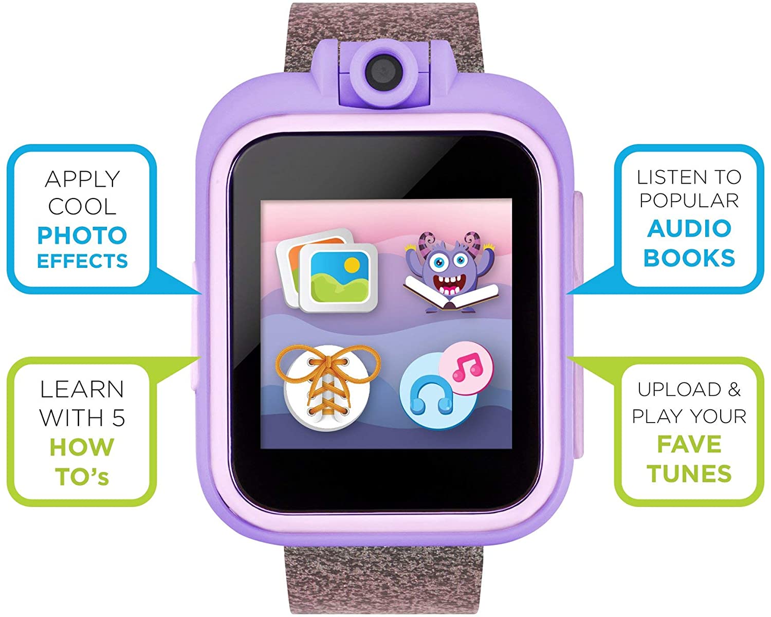 PlayZoom 2 Kids Smartwatch Purple Glitter photo 2