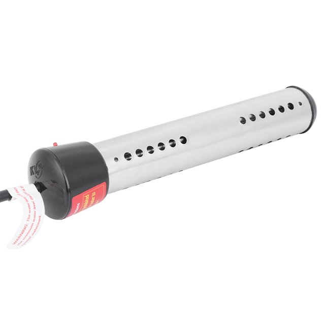 Calentador De Inmersión 1500w, Tubo De Calentamiento De Acero Inoxidable Anti-escaldado 10.0x2.0x1.4in Calentador De Agua De Inmersión Eléctrico Portátil, Bañeras De Viaje Cergrey EE. UU. 110‑120 V Con cubierta protectora Tipo de apagado no automático 1500 W