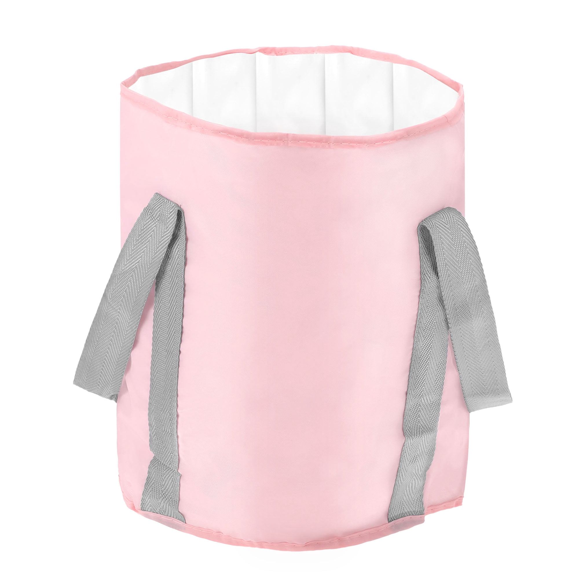 Unique Bargains 1 Pc Collapsible Bucket Foot Soaking Bag for Foot Spa Soaking Pink L