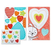 American Greetings Hearts and Stars Valentine's Day Card, 4ct