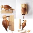 thumbnail image 5 of Wooden Self Adhesive Door Knocker | Woodpecker Shaped Doorbell With Pull Rope | Decorative Room Door Accessory for Home Entryway | Easy Peel and Stick Installation | Rustic Wooden Décor, 5 of 5
