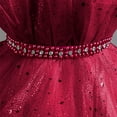 thumbnail image 7 of Delliss Girls Ruffled Sleeveless Glittering Princess Tulle Sundress Tutu Princess Skirt Wedding Party Dresses, 7 of 7