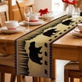 thumbnail image 6 of Bear Animal Silhouette Jungle Forest Table Runner 70 Inches Long,Kitchen Dining Tablerunners Retro Brown Gradient Linen Table Runners Dresser Scarves for Home Dinner Wedding Holiday Party Decor, 6 of 9