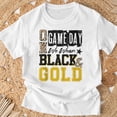 thumbnail image 3 of On Gameday Football We Wear Black And Gold School Spirit TShirt, 3 of 6