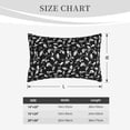 thumbnail image 4 of Lsque Black White Leaves Pattern Pillow Case – Soft & Cozy Throw Pillow Cover, Hypoallergenic Cushion Case for Sleeping Women with Envelope Closure-20"x30", 4 of 6