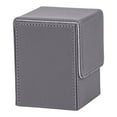 thumbnail image 1 of Milaget PU Leather Deck Case Card Deck Box Playing Cards Case for Game Gray, 1 of 9