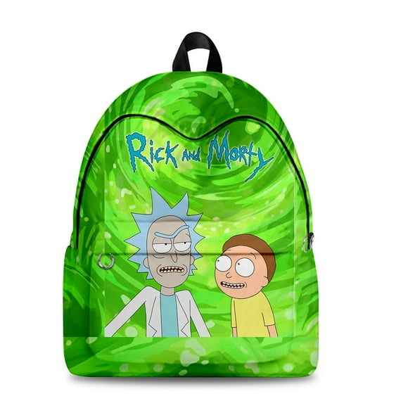 Rick and Morty Merch Fabric One Shoulder Keychain Backpack Printed Student School Bag Mini bags