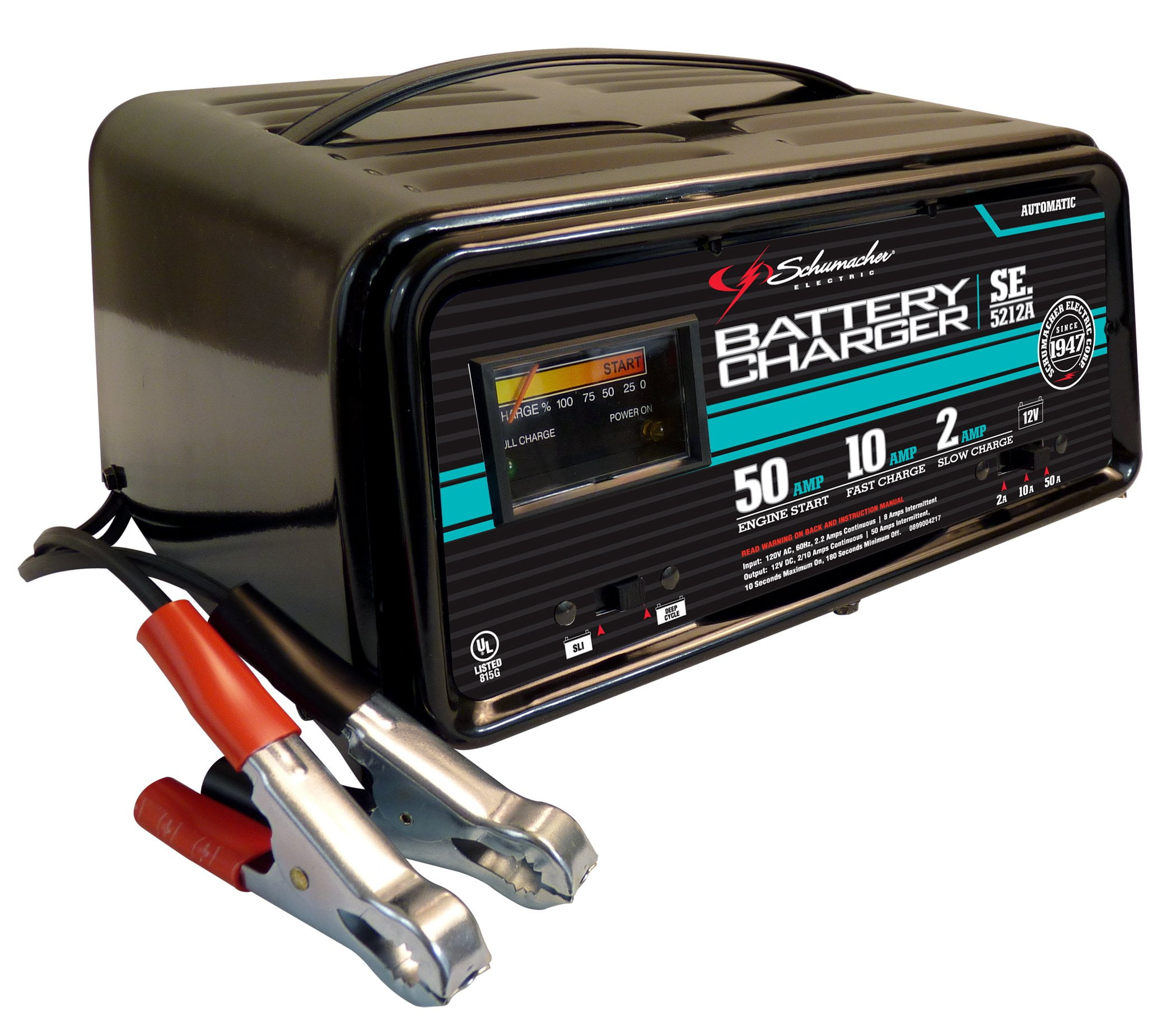 Schumacher Se 5212a Battery Charger 120 V Ac Input 12 Dc Departments