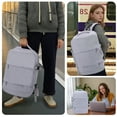 thumbnail image 5 of Large Travel Backpack for Women , Carry on Backpack for Outdoor Sports , Waterproof Laptop Bag with USB Port , College Backpack Flight Approved, Purple, 5 of 9