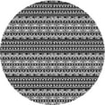 thumbnail image 1 of Ahgly Company Machine Washable Indoor Round Transitional Charcoal Black Area Rugs, 4' Round, 1 of 7