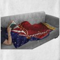 thumbnail image 6 of Circus Soft Flannel Fleece Throw Blanket, Canvas Tent Circus Stage Performing Theater Jokes Clown Cheerful Night Theme, Cozy Plush for Indoor and Outdoor Use, 50" x 60", Blue Vermilion, by Ambesonne, 6 of 6