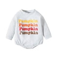 thumbnail image 1 of aDJFDGT Boys Girls Long Sleeve Letter Pullover Romper Sweatshirt Bodysuits, 1 of 5