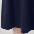 thumbnail image 5 of Yindaity Women's Solid Ombre Lightweight Flare Midi Pull On Closure Skirt S-2XL Plus Size Navy,L, 5 of 5