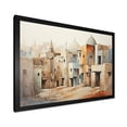thumbnail image 2 of Designart "Sands of Egypt Urban Village Perspective II" Landscapes Framed Wall Art Decor - Traditional Beige Egypt Entryway Framed Wall Art Print, 2 of 6