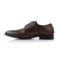 thumbnail image 4 of Ferro Aldo Alvin MFA19696 Men's Plain Square-Toe Derby Dress Shoes, in Doppio, Men's Size 7, 4 of 8