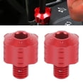 thumbnail image 1 of Counterclockwise Motorcycle Mirror Hole Plugs Crafted From CNC Aluminum Alloy Bright Colors Anodized Secure Fit for 8mm Mirror Seats Suitable for Most Motorcycle, 1 of 7