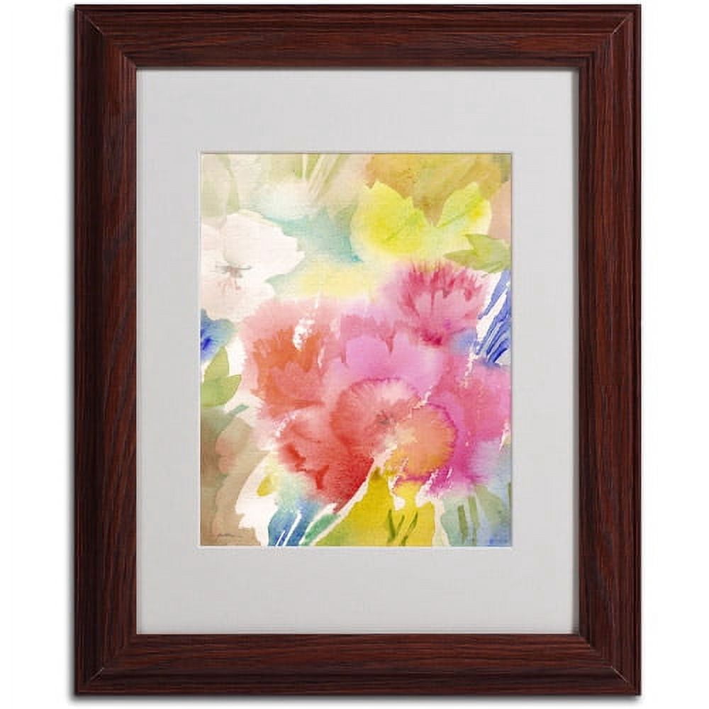 Trademark Fine Art "Sonoma Garden" Canvas Art by Sheila Golden, Wood Frame