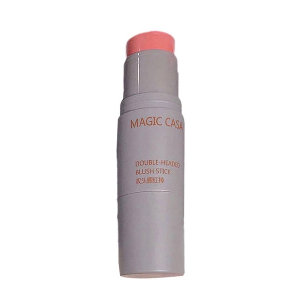 Wartleves Esponja de doble cabezal para rubor facial, resistente al agua, para ojos, labios, mejillas y maquillaje