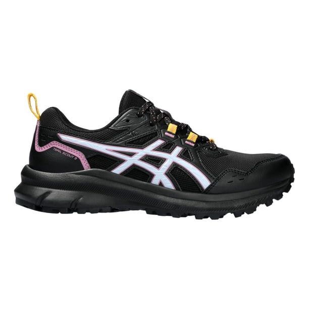 Tenis Asics Mujer Dama Running Trail Scout 3 negro 3,0 MX