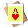 thumbnail image 1 of Love Sun Heart A Poker Postcards Envelopes Blank Note Cards Mailing, 1 of 4