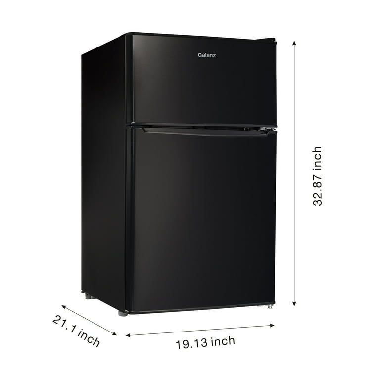 Galanz 10-cu ft Counter-depth Top-Freezer Refrigerator (Stainless Steel  Look) in the Top-Freezer Refrigerators department at