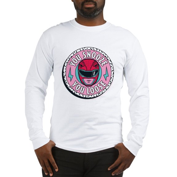 CafePress - Power Rangers You Snooze Men's Long Sleeve T Shirt - Unisex Cotton Long Sleeve T-Shirt
