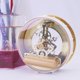 thumbnail image 4 of Reloj de pared de metal de 3,8" con perspectiva clásica y cuarzo a pilas. dorado, 4 of 9