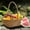 Multipurpose Woven Picnic Basket Under $5 a2, variant on Iuhan Summer Picnic Basket, Large Woven Rattan Storage Basket for Fruits Vegetables, Multipurpose Decorative Handle Basket for Camping Shopping Home Kitchen Decor