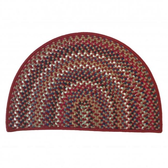 Colonial Mills WA77A018X030 Tapis Rond en Tranche de Wayland de 18 x 30 Po&44; Rouge