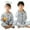 Grey, variant on Beautyzll 2PCS Kids Girls Boys Satin Pajamas Sets Toddler Long Sleeve Silk Loungewear Clothes Outfits Soft Button-Down Pjs Nightwear for 3-14Y