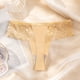 thumbnail image 3 of Gibobby Ropa Interior para Mujer Tanga cómoda para mujer, seda hielo, cintura sin costuras, pantalones T, bragas sexis （Beige， L), 3 of 5
