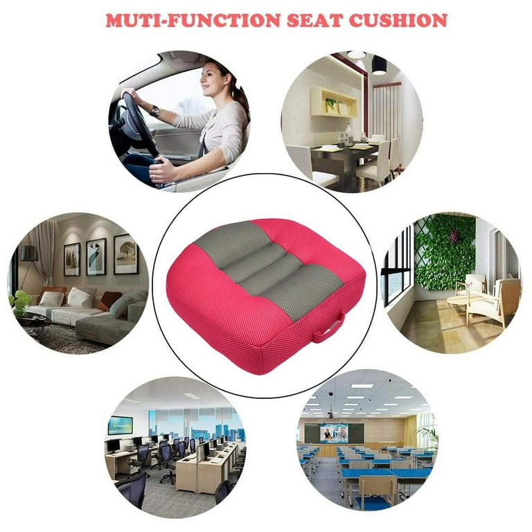 Very Comfortable Car Booster Seat Cushion With Handle Breathable Mesh Height  Boost Mat Seat Pad Lift Seat For Car High Quality