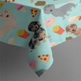 thumbnail image 4 of Dachshund Dog and Pizza Rectangle Tablecloth 60"x102",Waterproof Polyester Rectangle Table Cloth, Wipeable Spillproof Polyester Tablecloth for Dining, Camping, Indoor and Outdoor, 4 of 6